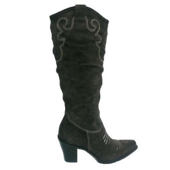 Via Spiga Shoes - Via Spiga Vintage Brown Suede Gaucho Boots Sz 5.5